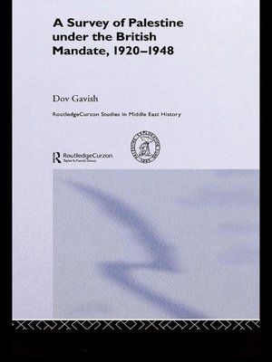 cover image of The Survey of Palestine Under the British Mandate, 1920-1948